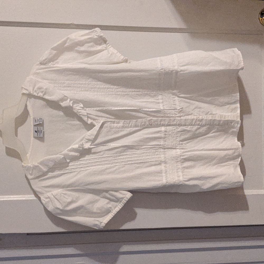 Short sleeve white cotton 1x Caribbean Joe